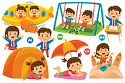 Kids Activity Vector Clip Art Bundle, an Object Graphic by MEDZ (Thumbnail 3 of 4)