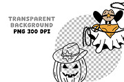 Western Halloween Clipart & Patterns, a Graphic by Brush Lab (Thumbnail 7 of 7)