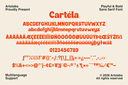 Cartela | A Playful & Bold Sans Font, a Sans Serif Font by Artolabs (Thumbnail 6 of 14)