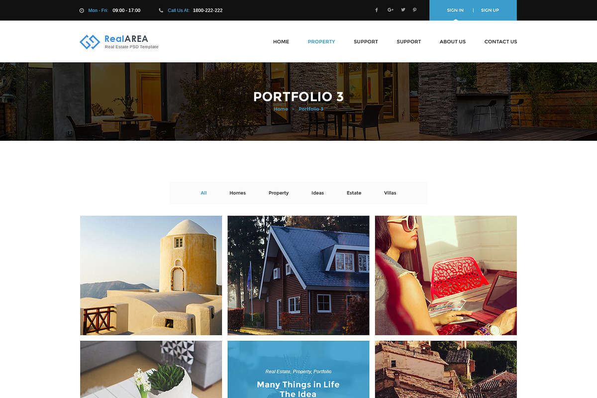 RealArea - Photoshop Template, a Websites & App Template by DigitalCenturySF (Photo 12 of 17)