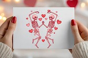 Valentine's Day Png Skeleton Heart, an Illustration by Canvas Craft (Thumbnail 3 of 7)