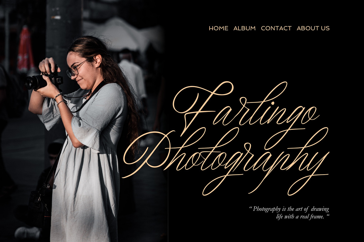 Renddonika - Modern Calligraphy, a Script Font by VUNIRA (Photo 3 of 6)