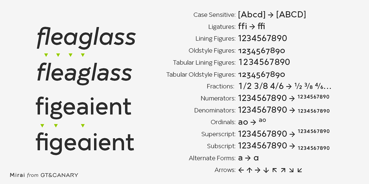 Mirai, a Sans Serif Font by GT&CANARY (Photo 6 of 7)