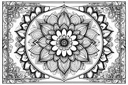 Intricate Floral Mandala Art Set, an Illustration by Designs_River (Thumbnail 7 of 7)