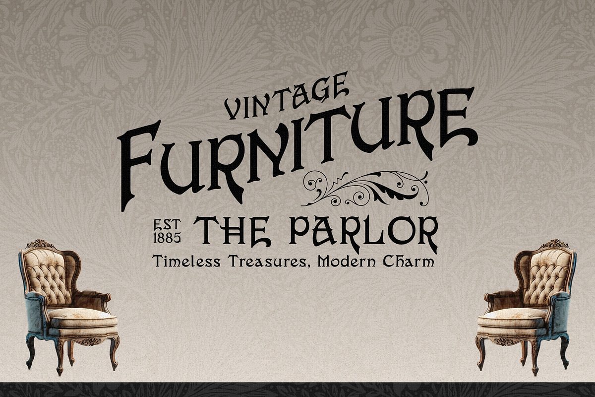 Evarose - Victorian Era Typeface, a Blackletter Font by HipFonts (Photo 10 of 10)