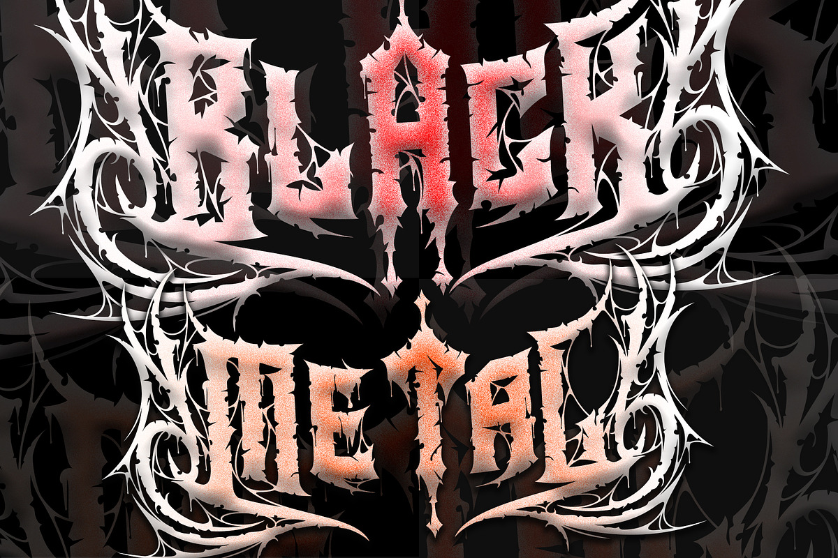 Heavytal - Heavy Metal Font, a Blackletter Font by Letterara (Photo 3 of 15)