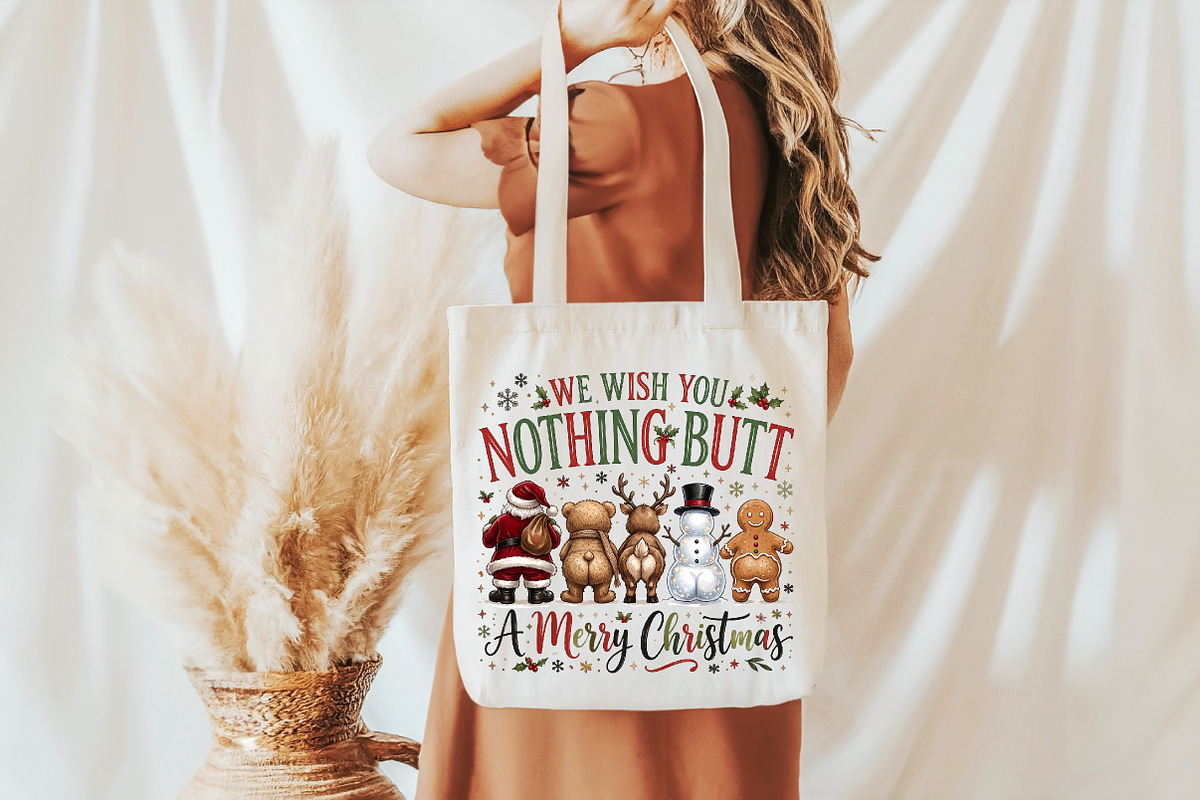 Nothing Butt a Merry Christmas PNG, a Seasonal Illustration by designcity5 (Photo 3 of 4)