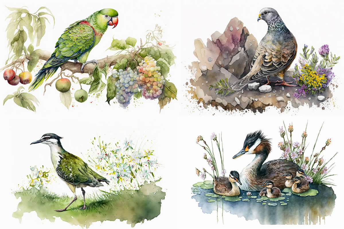 Feathered Friends Collection, an Animal Illustration by artsy-fartsy (Photo 3 of 6)
