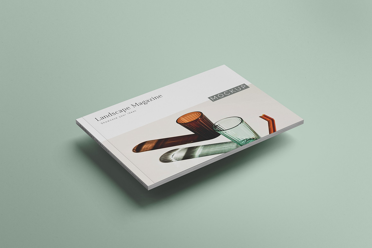 Landscape Magazine /brochure Mockup, a Books & Magazine Mockup by Tahtagraphic (Photo 10 of 14)