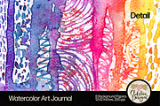 Watercolor Art Journal Backgrounds, a Texture Graphic by Clikchic Designs (Thumbnail 5 of 10)