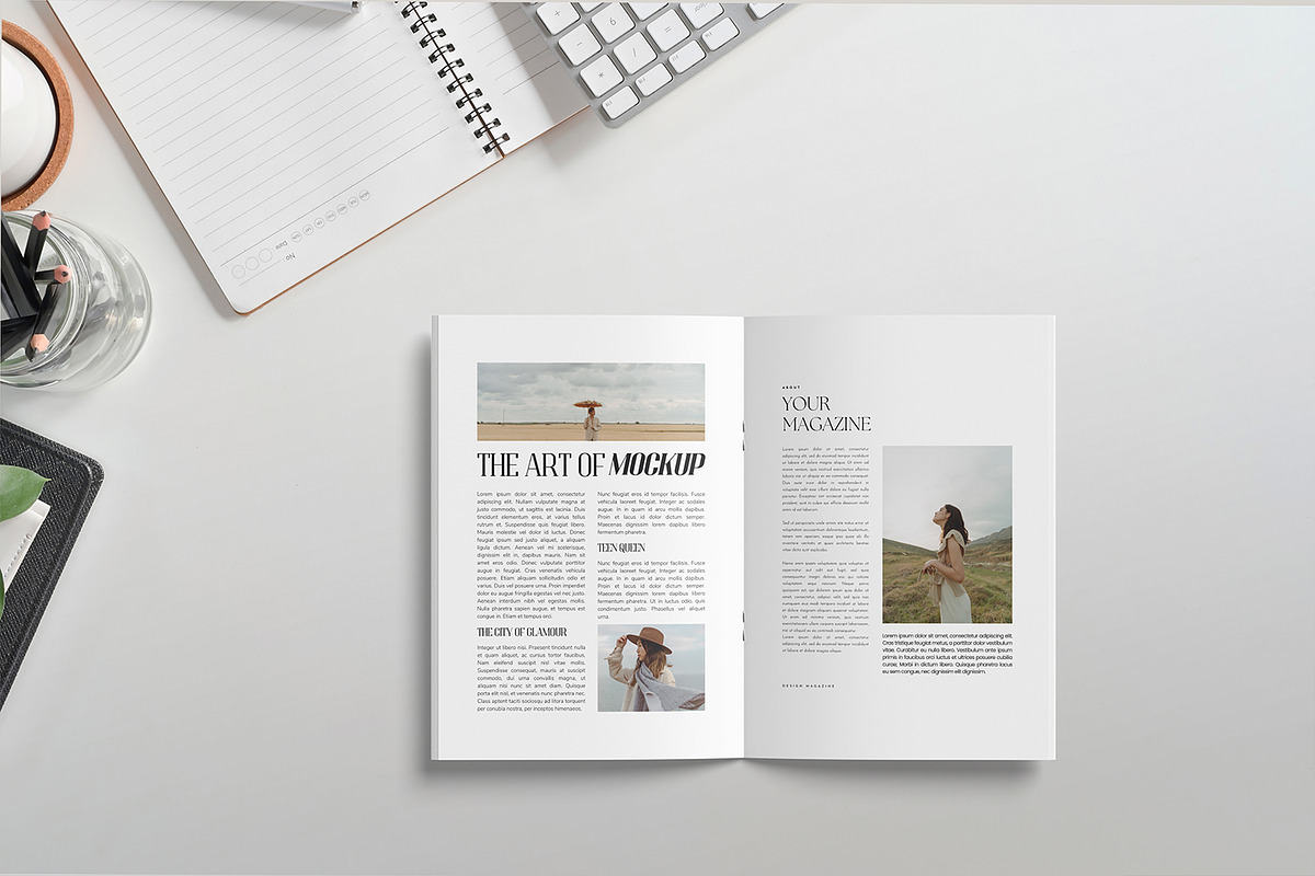 Clean Magazine Mockup, a Print Template by getproject (Photo 2 of 4)