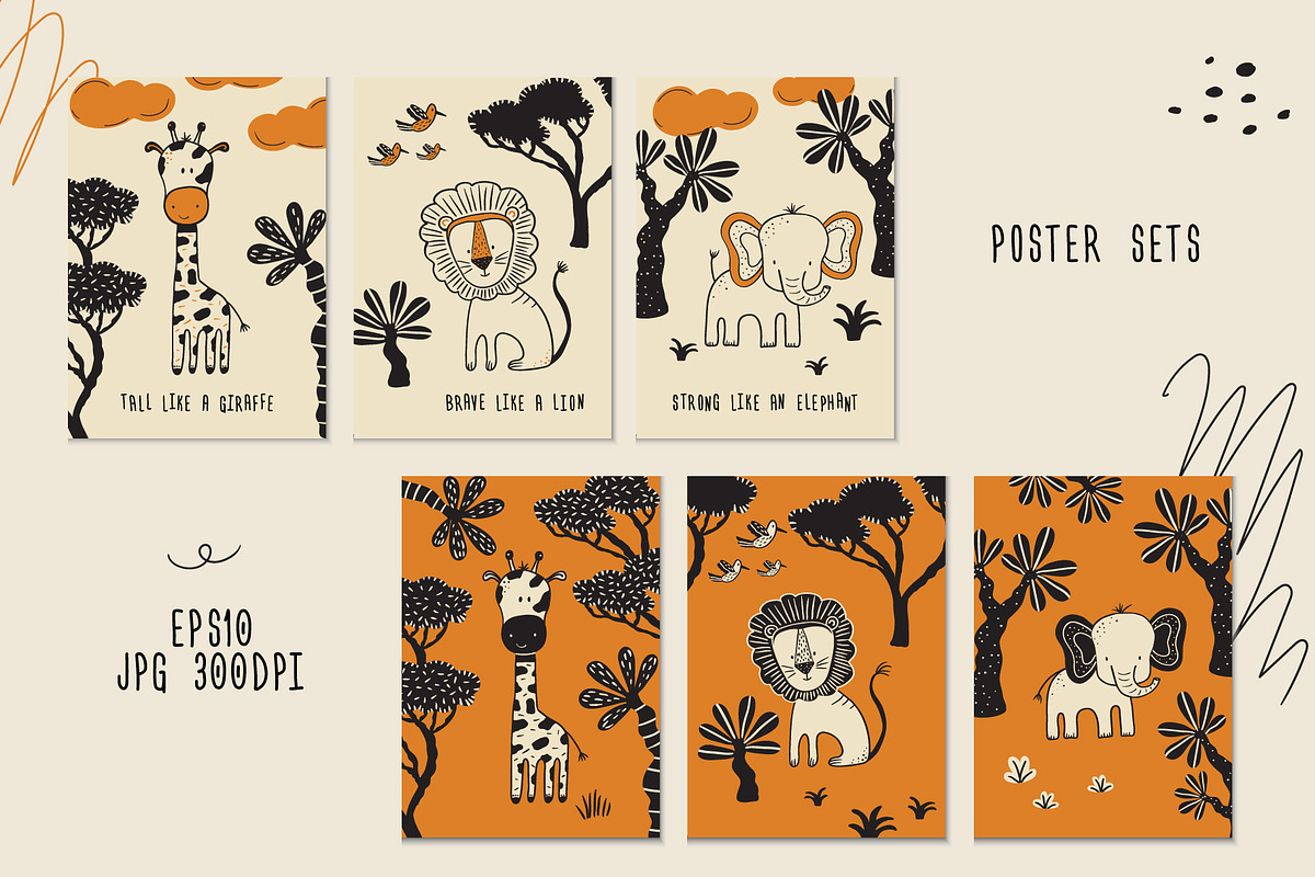 My Beautiful Savanna, a Pattern Graphic by Zim Varezhkin (Photo 7 of 11)