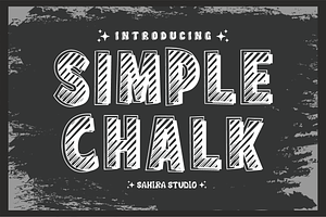 Simple Chalk - Hand Drawn Font