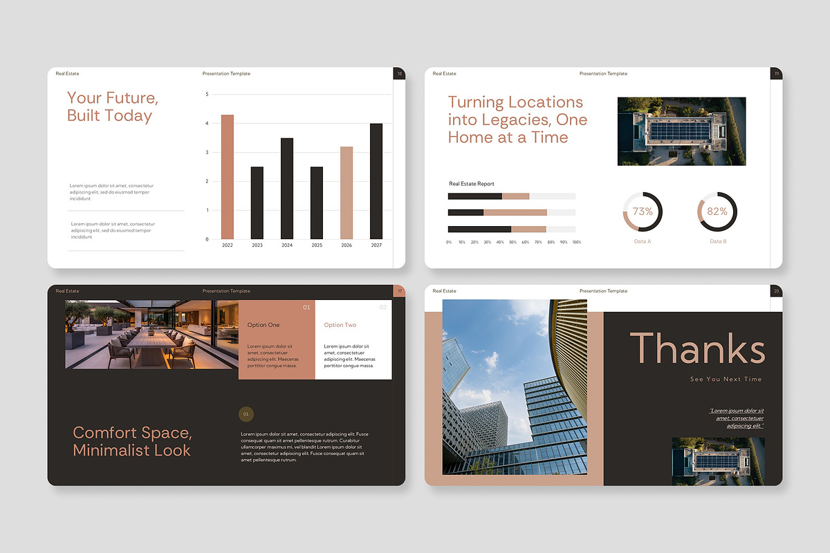 Minimalist Real Estate PowerPoint, a Presentation Template by Premast (Photo 2 of 4)