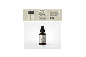 Vintage Style Vape Juice Label