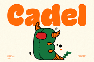 Cadel - Cute Groovy Bubble Font