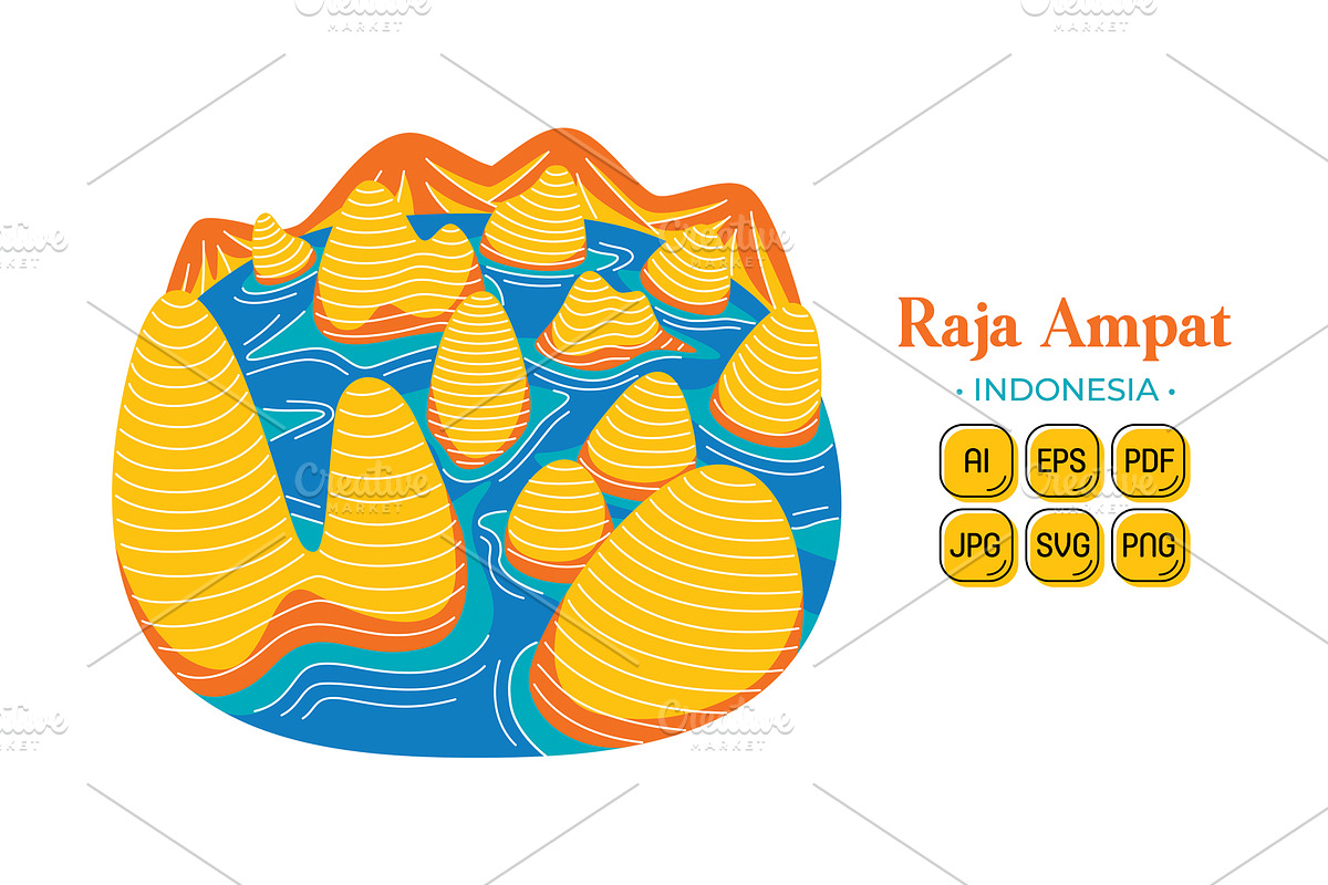 Indonesia Vector Pack #01, an Object Graphic by MEDZ (Photo 7 of 7)