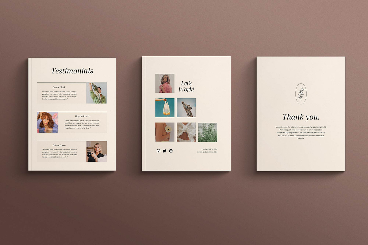 LEMONADE | Media Kit Canva Template, a Print Template by Sierra Creative Studio (Photo 6 of 10)