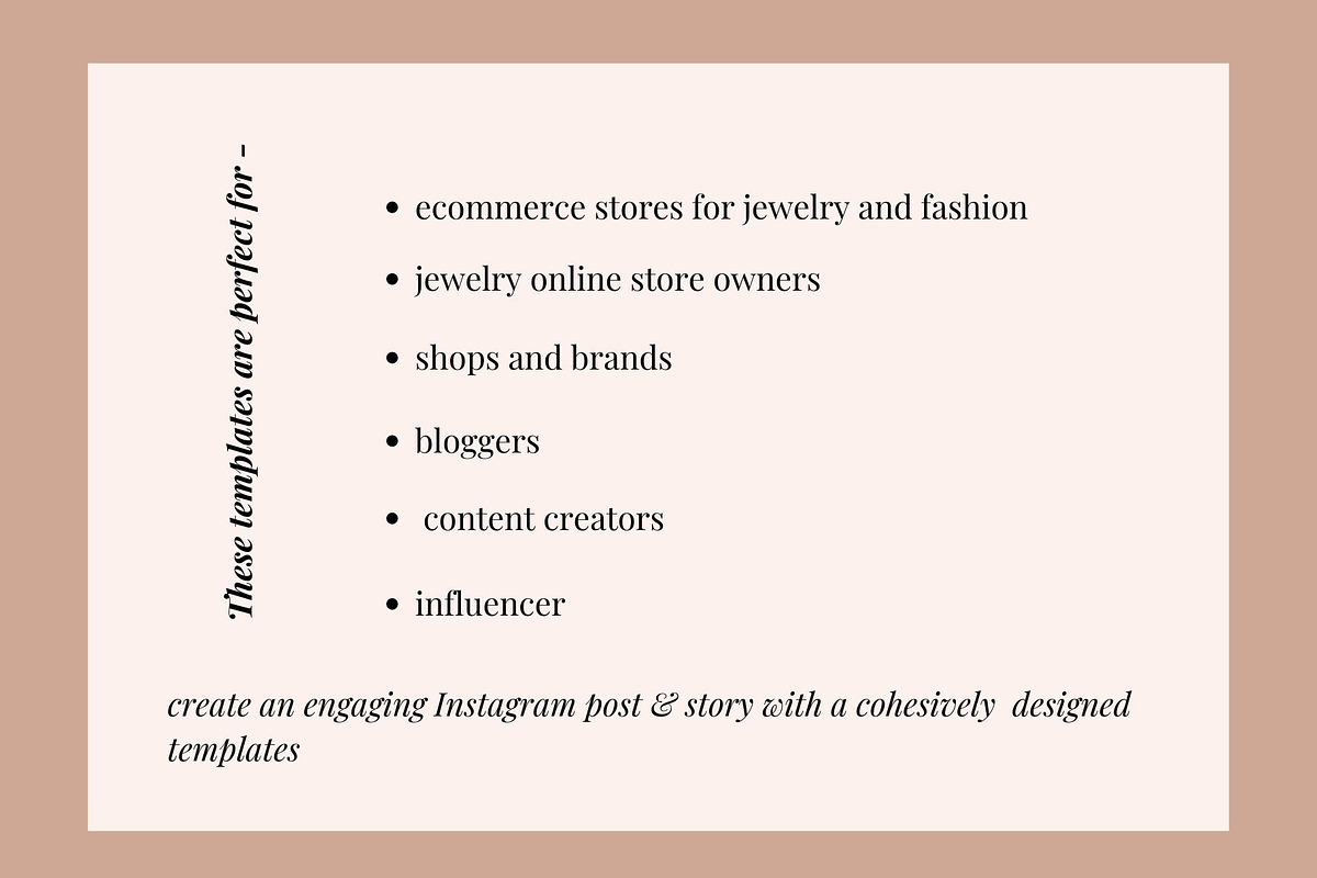 Jewelry Instagram templates Canva, a Social Media Template by Deepa ...
