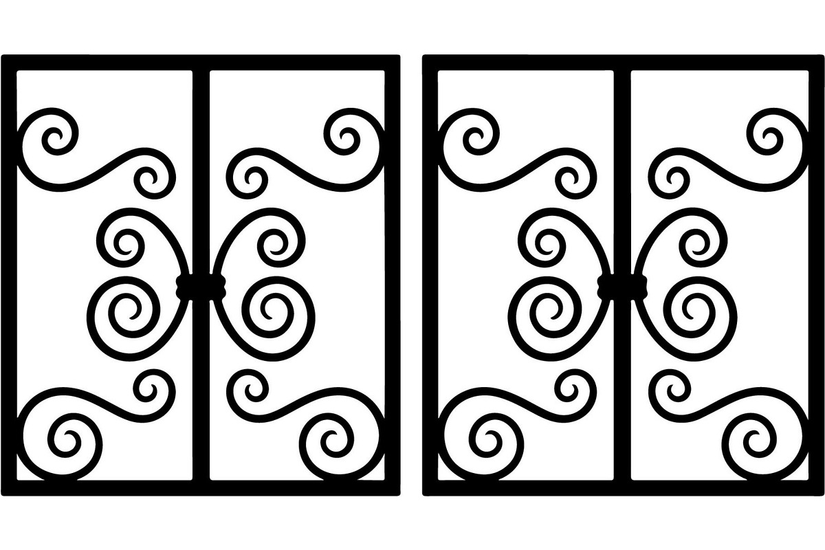 Vintage Scroll Gate Panel Bundle, a Decorative Illustration by Creativeshirt (Photo 6 of 20)