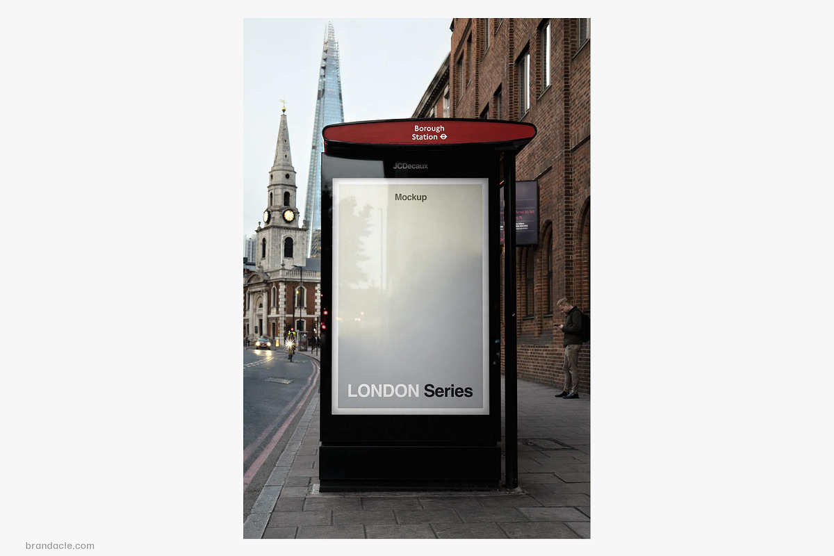 London Poster Mockup, UK23LON0574, an Advertising Mockup by Brandacle Mockups (Photo 2 of 5)