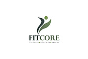 FitCore Fitness Logo Template, a Branding & Logo Template by SANB (Thumbnail 1 of 3)