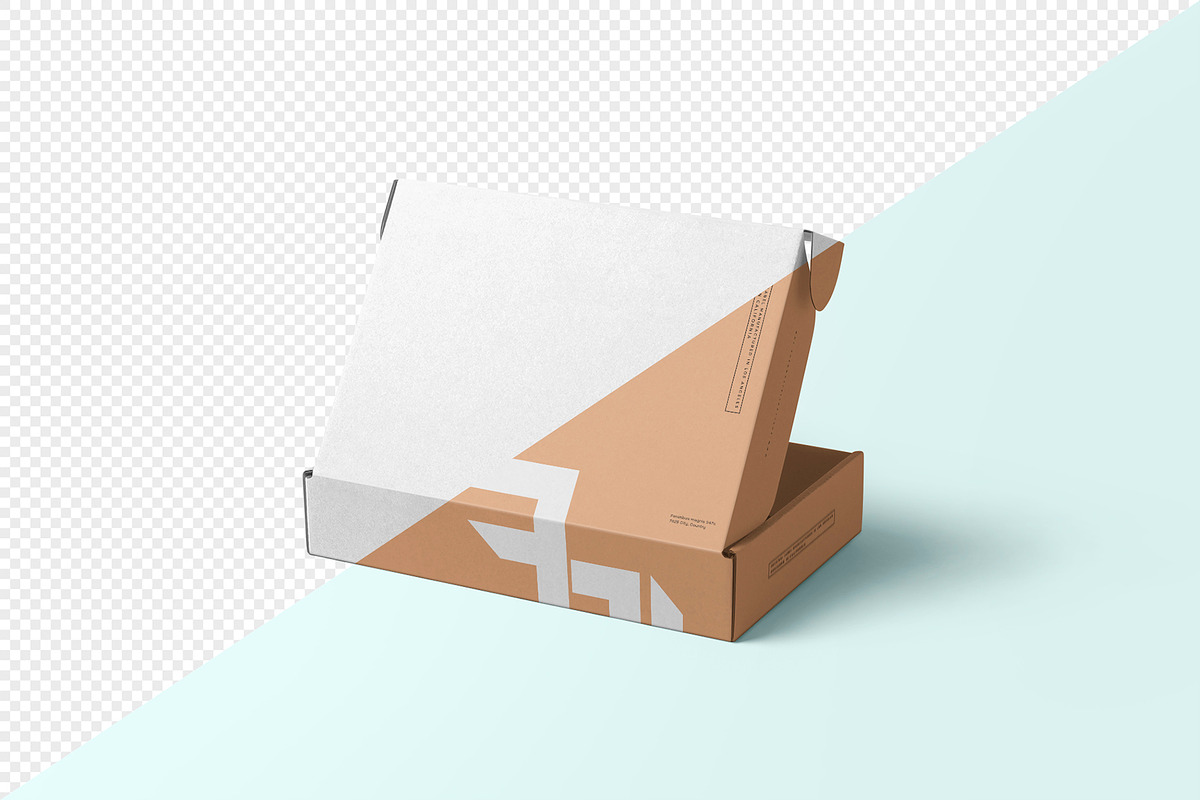 Courier Box Mockup, a Product Mockup by MockupCraft (Photo 2 of 4)