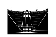 Hydroelectric Dam Power Silhouette, an Illustration by musafir_fashion (Thumbnail 3 of 16)