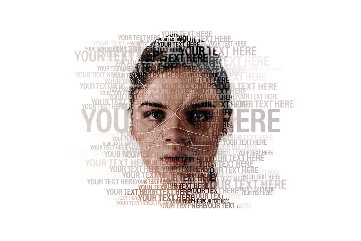 Text Masking Portrait Photo Effect, a Layer Style Add-On by Design Squad (Photo 2 of 5)
