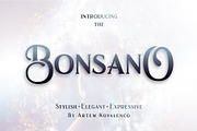 Bonsano font + Bonus, a Serif Font by ArtemKovalenco (Thumbnail 1 of 4)