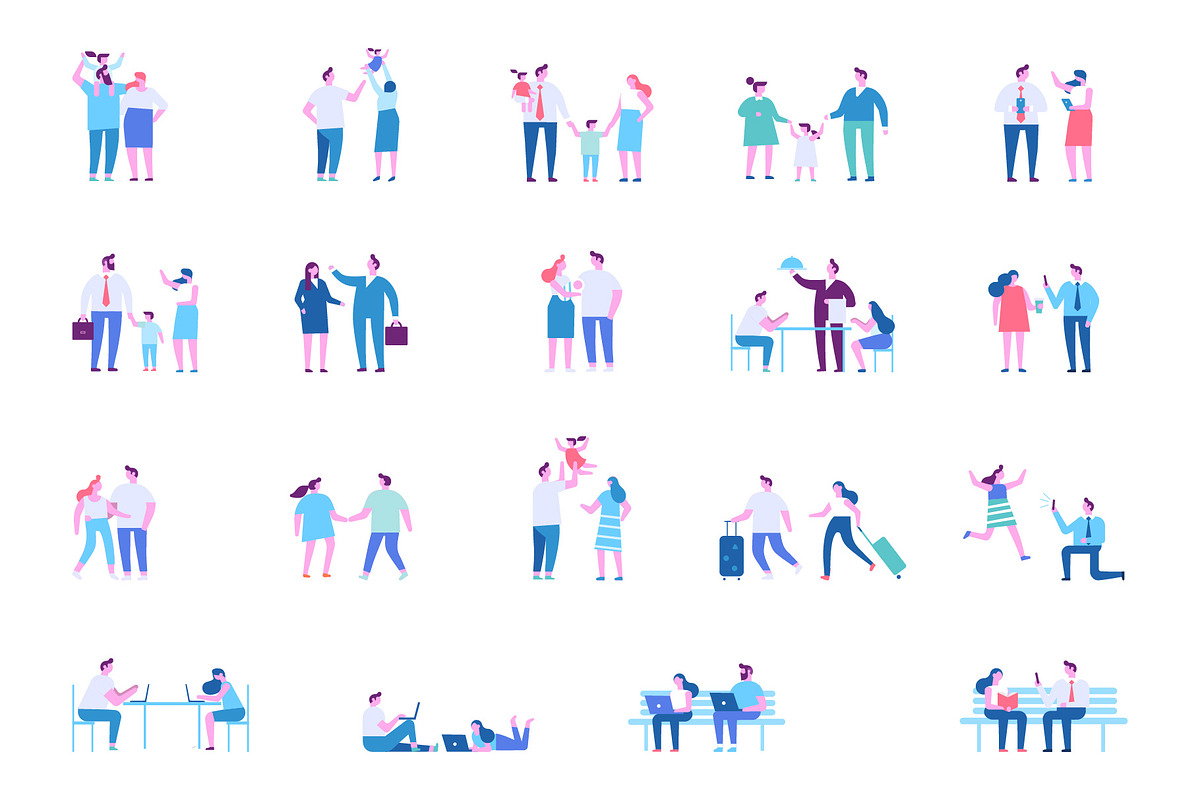 Different people big vector set, a Person Illustration by Vector_Art (Photo 7 of 11)