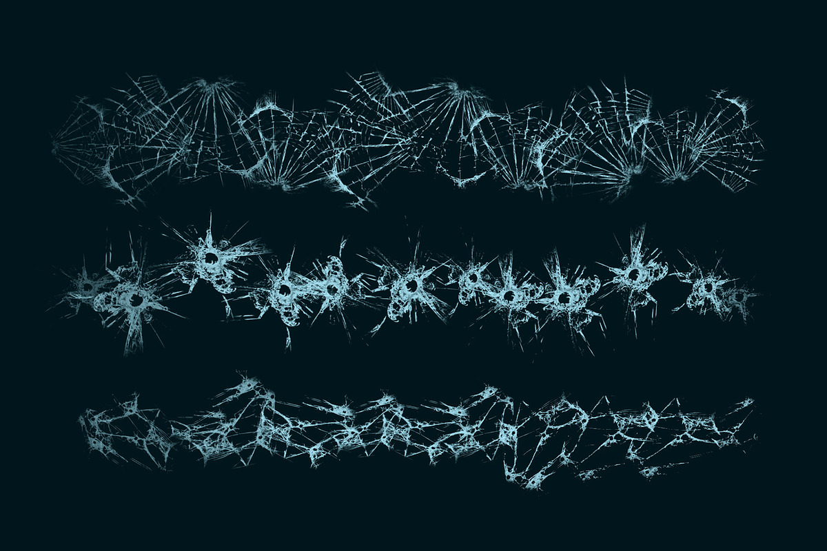 Broken glass Brush Set, a Brush Add-On by Zsolt Kosa Art (Photo 3 of 5)