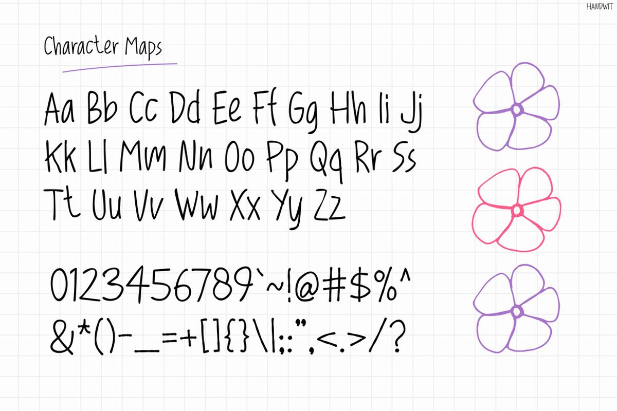 Handwit, a Handwritten Font by Pinisi ART (Photo 2 of 10)