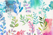 Watercolor Floral spring big set, an Illustration by JaneLane (Thumbnail 8 of 9)