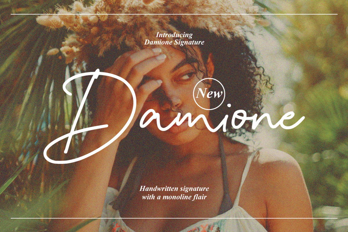 Damione - Handwritten Signature, a Handwritten Font by tebaltipislab (Photo 1 of 10)