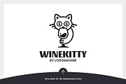 Wine Kitty Logo Template, a Branding & Logo Template by LOGOMAGINE (Thumbnail 15 of 16)