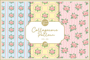 Cottagecore Pattern 19 Sweet Flower, a Pattern Graphic by Euonia Meraki
