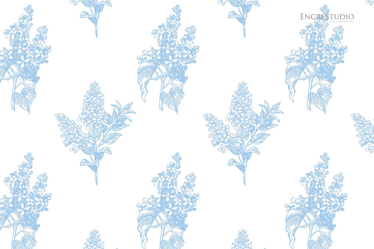 Spring Toile Pattern & Elements, a Pattern Graphic by Encre Studio (Photo 5 of 7)