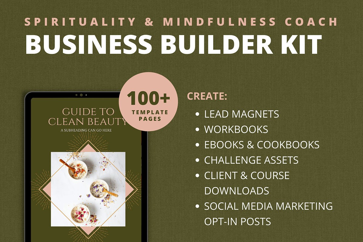 Spirituality & Mindfulness Templates, a Magazine Template by Brand Spanking You (Photo 1 of 25)