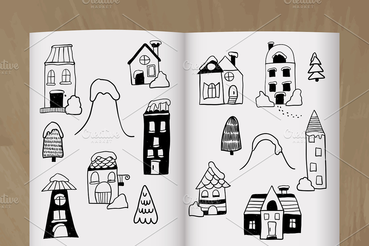 Vector Winter Set, an Illustration by alexmakarova (Photo 2 of 2)