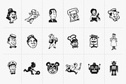 18 Retro Character Illustrations, an Illustration by Dave Ansett (Thumbnail 2 of 7)