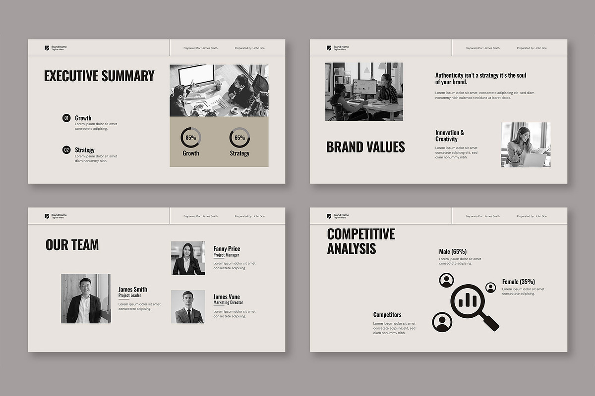 Modern And Creative Brand Strategy, a Presentation Template by Mighty-Slide (Photo 3 of 5)