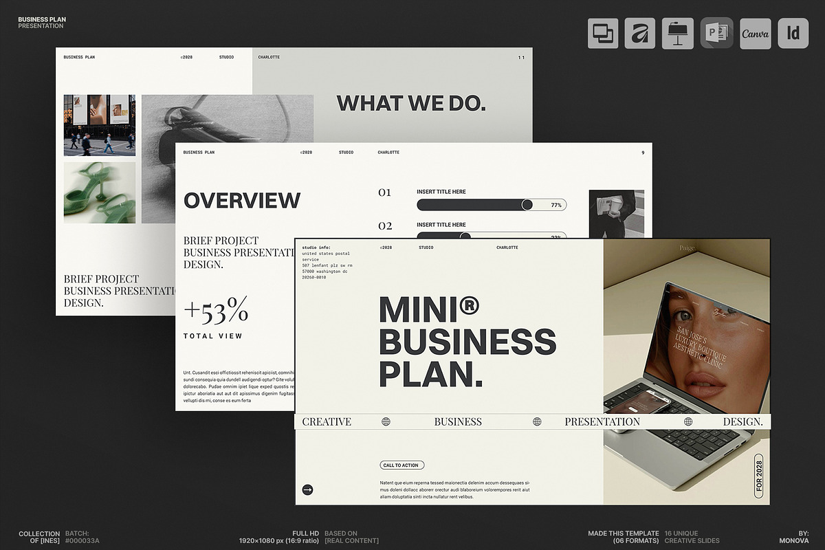 Business Plan Presentation Template, a Presentation Template by Studio Monova (Photo 2 of 13)