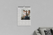 Minimalist Wall Calendar Mockup, a Print Template by Indah (Thumbnail 3 of 7)
