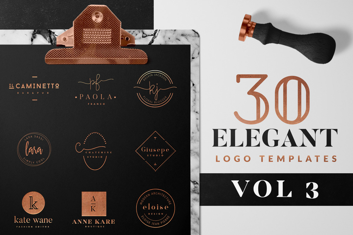 Elegant Logo Pack VOL 3, a Branding & Logo Template by GraphicDash (Photo 1 of 6)