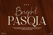 Bright Pasqia - Elegant Font Duo