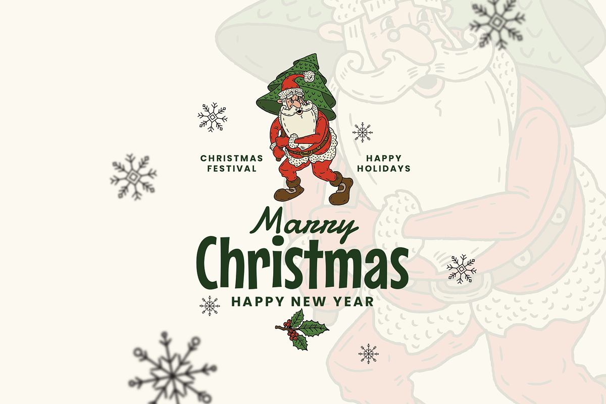 Santa Claus Christmas Badge Bundle, a Branding & Logo Template by Headfonts (Photo 2 of 6)