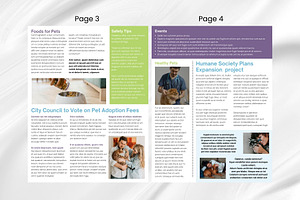 Canva Newsletter Template Pet Care