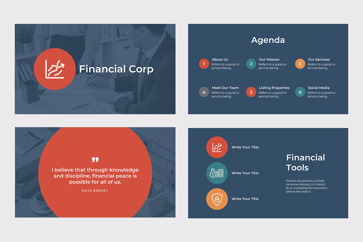 Financial Corp Finance PowerPoint, a Presentation Template by slidequest (Photo 2 of 9)