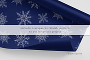 Silver glitter snowflakes clip art, an Object Graphic by Palette Pursuit (Thumbnail 3 of 4)